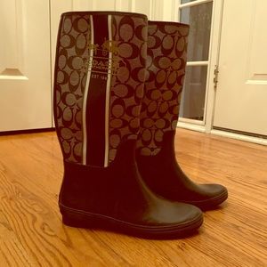 Coach rain boots